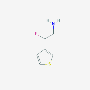 molecular formula C6H8FNS B1472442 2-Fluoro-2-(thiophen-3-yl)ethan-1-amine CAS No. 1553990-63-8