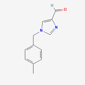 molecular formula C12H12N2O B1472446 1-(4-methylbenzyl)-1H-imidazole-4-carbaldehyde CAS No. 1246548-38-8