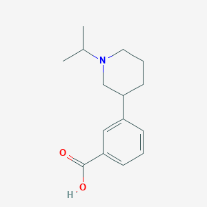 molecular formula C15H21NO2 B1472454 3-(1-Isopropyl-3-piperidinyl)benzoic acid CAS No. 1780357-46-1