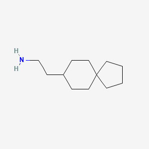 molecular formula C12H23N B1472456 2-{Spiro[4.5]decan-8-yl}ethan-1-amine CAS No. 1557697-16-1