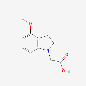 2-(4-methoxy-2,3-dihydro-1H-indol-1-yl)acetic acid