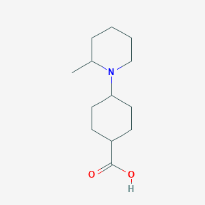 4-(2-Methylpiperidin-1-yl)cyclohexane-1-carboxylic acid