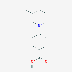 4-(3-Methylpiperidin-1-yl)cyclohexane-1-carboxylic acid