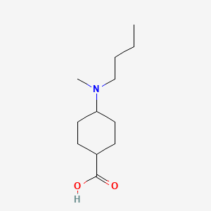 molecular formula C12H23NO2 B1472464 4-[Butyl(methyl)amino]cyclohexane-1-carboxylic acid CAS No. 1553229-89-2