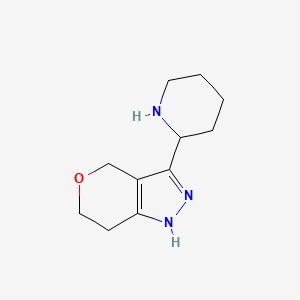3-(Piperidin-2-yl)-1,4,6,7-tetrahydropyrano[4,3-c]pyrazole