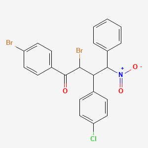 2-Bromo-1-(4-bromophenyl)-3-(4-chlorophenyl)-4-nitro-4-phenylbutan-1-one