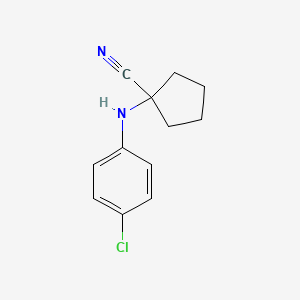 1-(4-Chloroanilino)cyclopentane-1-carbonitrile