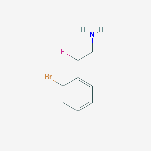 molecular formula C8H9BrFN B1472471 2-(2-Bromophenyl)-2-fluoroethan-1-amine CAS No. 794472-17-6