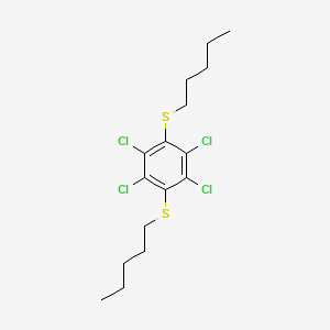 1,2,4,5-Tetrachloro-3,6-bis(pentylsulfanyl)benzene