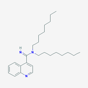 N,N-dioctylquinoline-4-carboximidamide