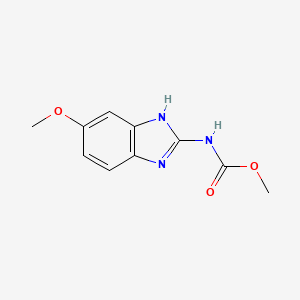 molecular formula C10H11N3O3 B14724790 Methyl 5-(methoxy-1H-benzimidazole-2-yl)carbamate CAS No. 10493-24-0