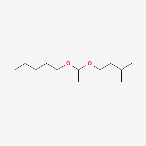 molecular formula C12H26O2 B14724812 1-[1-(3-Methylbutoxy)ethoxy]pentane CAS No. 13442-92-7