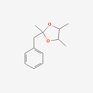 molecular formula C13H18O2 B14724823 2-Benzyl-2,4,5-trimethyl-1,3-dioxolane CAS No. 5406-60-0