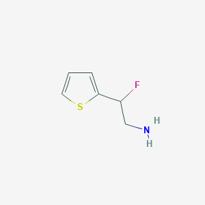 molecular formula C6H8FNS B1472484 2-Fluoro-2-(thiophen-2-yl)ethan-1-amine CAS No. 1547144-26-2