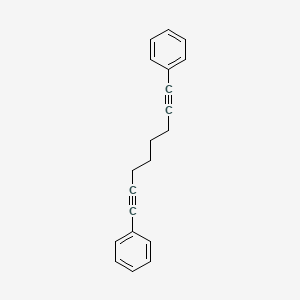 molecular formula C20H18 B14724842 Benzene, 1,1'-(1,7-octadiyne-1,8-diyl)bis- CAS No. 13225-62-2