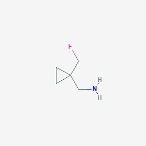 molecular formula C5H10FN B1472486 (1-(Fluoromethyl)cyclopropyl)methanamine CAS No. 1550947-28-8
