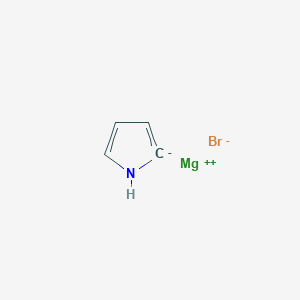 molecular formula C4H4BrMgN B14724863 magnesium;1,2-dihydropyrrol-2-ide;bromide CAS No. 5362-33-4