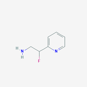 molecular formula C7H9FN2 B1472487 2-Fluoro-2-(pyridin-2-yl)ethan-1-amine CAS No. 1552637-12-3