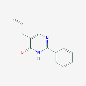 molecular formula C13H12N2O B14724904 2-Phenyl-5-(prop-2-en-1-yl)pyrimidin-4(3h)-one CAS No. 6203-97-0