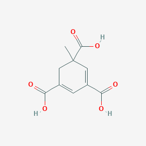 molecular formula C10H10O6 B14724933 5-Methylcyclohexa-1,3-diene-1,3,5-tricarboxylic acid CAS No. 6303-93-1