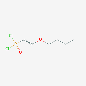 molecular formula C6H11Cl2O2P B14724947 (2-Butoxyethenyl)phosphonic dichloride CAS No. 13436-77-6