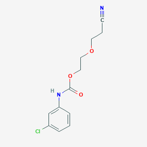 2-(2-cyanoethoxy)ethyl N-(3-chlorophenyl)carbamate