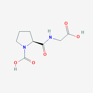 molecular formula C8H12N2O5 B14724977 1-Carboxy-L-prolylglycine CAS No. 5626-57-3