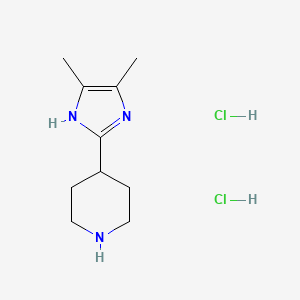 4-(4,5-dimethyl-1H-imidazol-2-yl)piperidine dihydrochloride