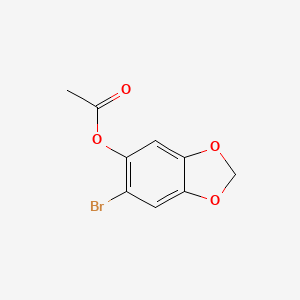 molecular formula C9H7BrO4 B14724998 6-Bromo-1,3-benzodioxol-5-yl acetate CAS No. 5460-53-7