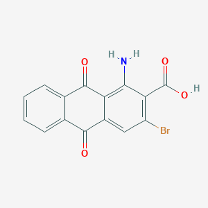 molecular formula C15H8BrNO4 B14725011 1-Amino-3-bromo-9,10-dioxo-9,10-dihydroanthracene-2-carboxylic acid CAS No. 6336-80-7