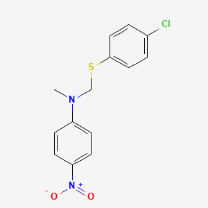 n-{[(4-Chlorophenyl)sulfanyl]methyl}-n-methyl-4-nitroaniline