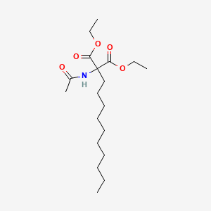 Diethyl(acetylamino)(decyl)propanedioate