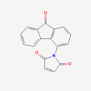 molecular formula C17H9NO3 B14725027 1-(9-Oxofluoren-4-yl)pyrrole-2,5-dione CAS No. 6296-22-6