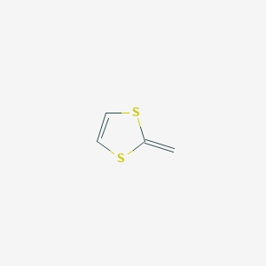 molecular formula C4H4S2 B14725039 2-Methylidene-2H-1,3-dithiole CAS No. 5694-57-5