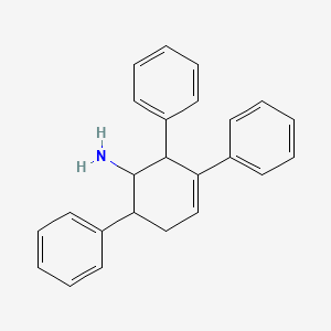 molecular formula C24H23N B14725047 2,3,6-Triphenylcyclohex-3-en-1-amine CAS No. 6270-90-2