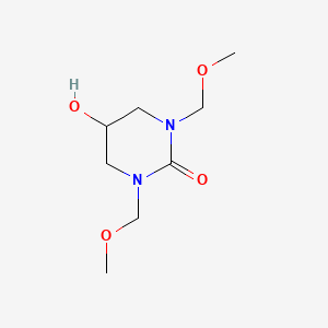 molecular formula C8H16N2O4 B14725065 5-Hydroxy-1,3-bis(methoxymethyl)tetrahydropyrimidin-2(1H)-one CAS No. 13747-14-3