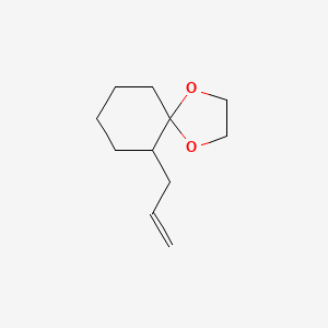 molecular formula C11H18O2 B14725085 6-(Prop-2-en-1-yl)-1,4-dioxaspiro[4.5]decane CAS No. 6126-55-2