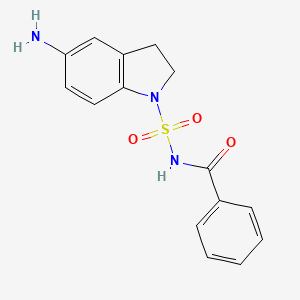 5-Amino-2,3-dihydroindole-1-sulfonic acid benzoylamide