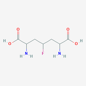 molecular formula C7H13FN2O4 B14725097 2,6-Diamino-4-fluoroheptanedioic acid CAS No. 10348-16-0