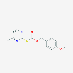 molecular formula C15H16N2O3S B147251 S-(4,6-二甲基嘧啶-2-基) O-(对甲氧基苄基) 硫代碳酸酯 CAS No. 41840-29-3