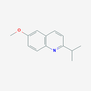 molecular formula C13H15NO B14725102 6-Methoxy-2-(propan-2-yl)quinoline CAS No. 5365-77-5