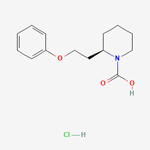 (R)-1-(2-phenoxyethyl)piperidine carboxylic acid hydrochloride
