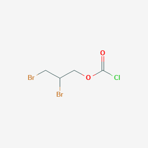 molecular formula C4H5Br2ClO2 B14725129 2,3-Dibromopropyl carbonochloridate CAS No. 6099-84-9