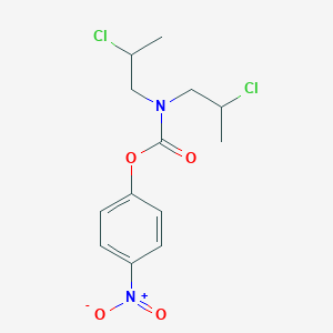 molecular formula C13H16Cl2N2O4 B14725133 (4-nitrophenyl) N,N-bis(2-chloropropyl)carbamate CAS No. 13723-40-5