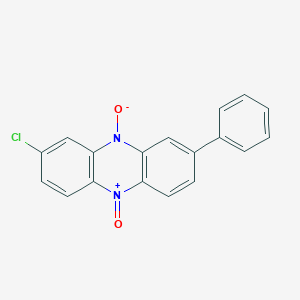 molecular formula C18H11ClN2O2 B14725148 2-Chloro-10-oxido-8-phenylphenazin-5-ium 5-oxide CAS No. 6968-40-7