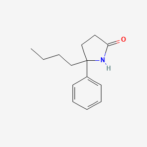 molecular formula C14H19NO B14725153 5-Butyl-5-phenyl-2-pyrrolidinone CAS No. 6139-27-1