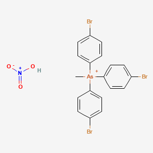 nitric acid;tris(4-bromophenyl)-methylarsanium