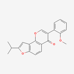 3-(2-Methoxyphenyl)-8-(propan-2-yl)-4h-furo[2,3-h]chromen-4-one