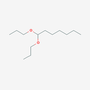 molecular formula C13H28O2 B14725190 1,1-Dipropoxyheptane CAS No. 6290-36-4