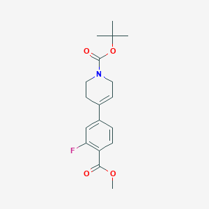 4-(3-Fluoro-4-methoxycarbonylphenyl)-3,6-dihydro-2H-pyridine-1-carboxylic acid tert-butyl ester